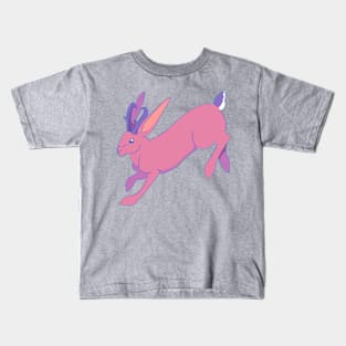 Pink Jackalope Kids T-Shirt